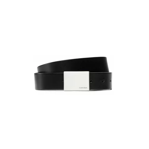 Calvin Klein Moški pas Formal Plaque Belt 3.5cm K50K504309 Črna