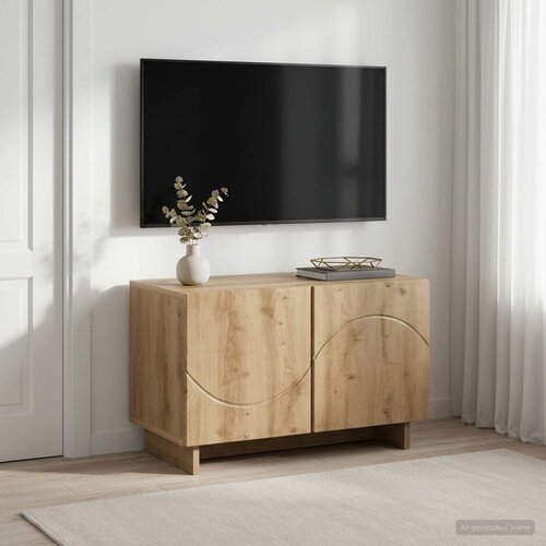  TV stalak 60 x 34.5 x 40 cm Hrast artisan Konstruirano drvo Cijene