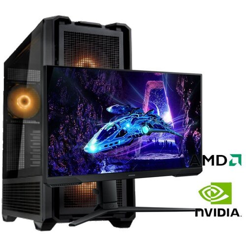  Gaming računar Ryzen 7 5800x, 16GB, 512GB, RX 7600 8GB i Monitor Samsung LS32DG302EUXEN Cijene