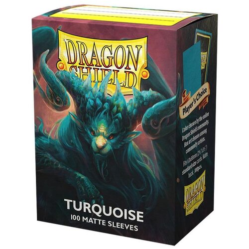 Arcane Tinmen Dragon Shield 100 Standard Sleeves - Players Choice - Turquoise Matte Cene