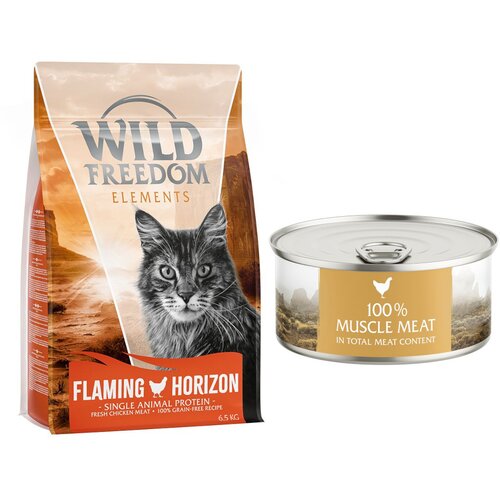Wild Freedom suha mačja hrana 6,5 kg + WF Instinctive mokra mačja hrana 6 x 70 g po posebni ceni! - Adult "Flaming Horizon" pi&scaron;čanec - recept brez žit 6,5 kg + Instinctive Wide Praries - pi&scaron;čanec 6 x 70 g Cijene