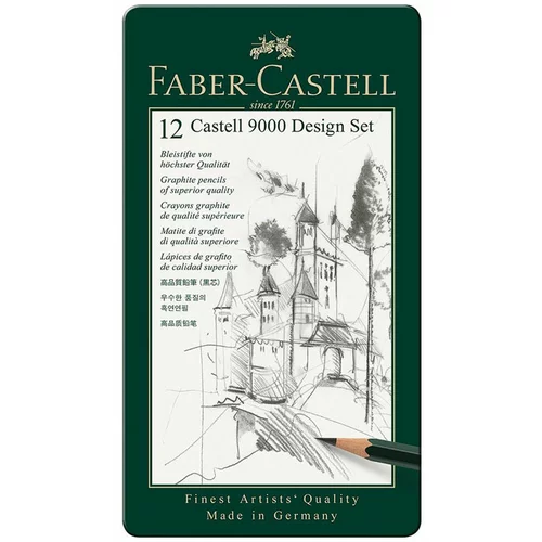 Faber-castell grafitni svinčnik 9000, 12 kosov