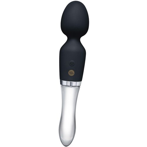Secret Kisses Glass Black Magic Wand Black Slike