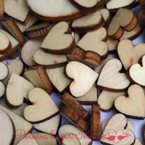  Leseni srčki mali- 100 kom LESSRC 10 Cene