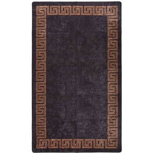 VidaXL perivi tepih 190 x 300 cm crno-zlatni protuklizni Slike