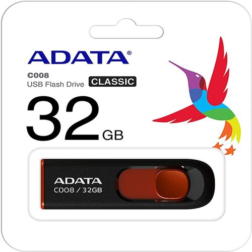 Adata C008 32GB USB 2.0 memorija, crna Slike