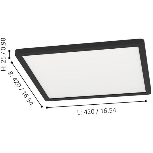 Eglo connect.z led panel rovito-z (16,5 w, d x &amp;scaron; x v: 42 x 42 x 2,5 cm, rgb) Slike