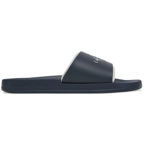 Calvin Klein Jeans Natikači Slide Rubber Neoprene Monologo YM0YM00361 Mornarsko modra Cene