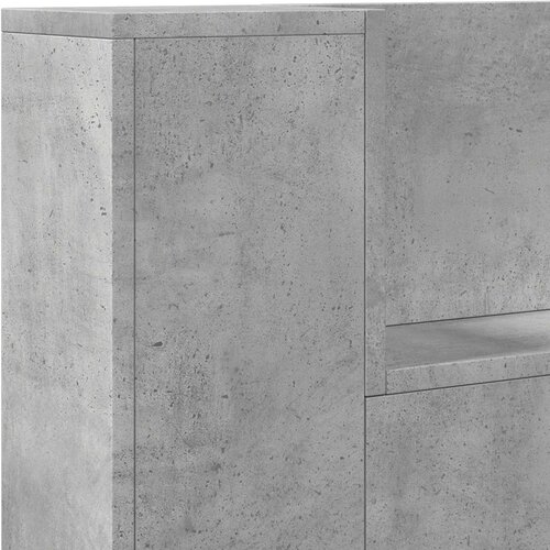  Uzglavlje Betonski sivi 100 x 16,5 x 103,5 cm Konstruirano drvo Slike