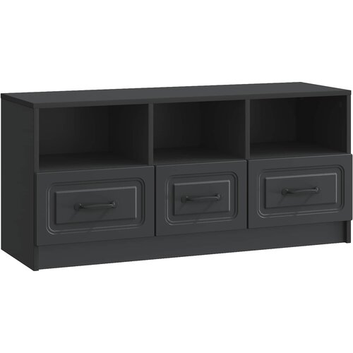 TV ormar s ladicama Crna 102 x 34,5 x 47 cm Konstruirano drvo Slike