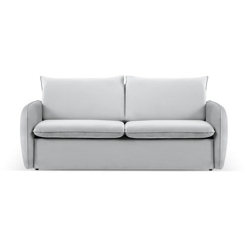 Cosmopolitan Design Svijetlo siva baršunasta sklopiva sofa 194 cm Vienna – Cijene
