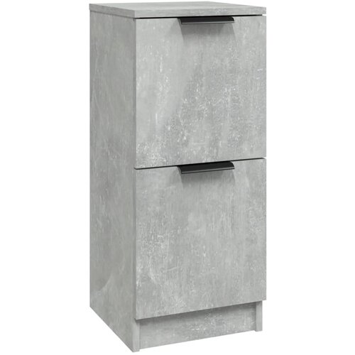 Maison Chic Komoda - Predalnik betonsko siva 30x30x70 cm konstruiran les, (21719075) Slike