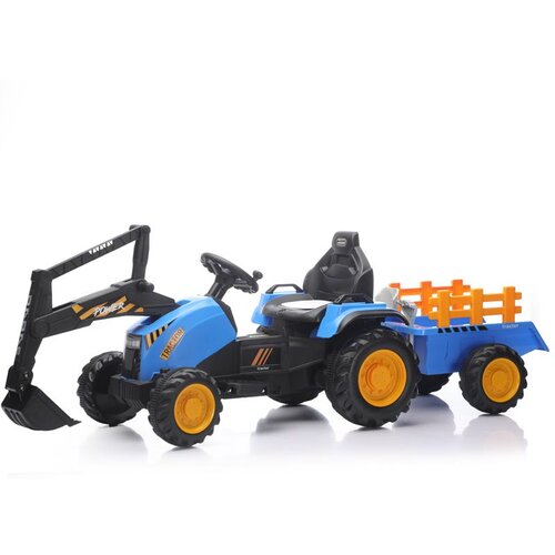 Traktor sa prikolicom i pokretnom ka&amp;scaron;ikom Plavi Slike
