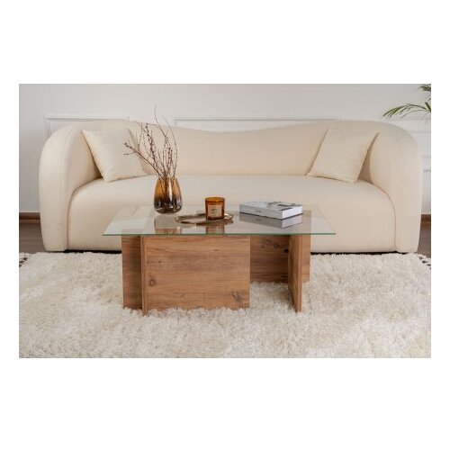 Hanah home Klub sto Ventrino, 105x65x40cm, Smeđa Slike