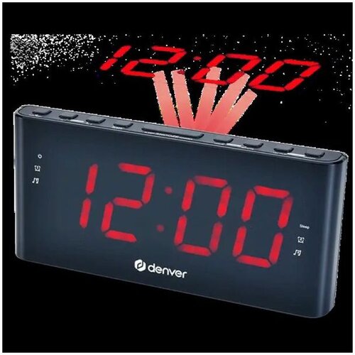 Denver CPR-710 Radio sat, 1.8&amp;#039;&amp;#039;, Alarm, FM, PLL, Crni Slike