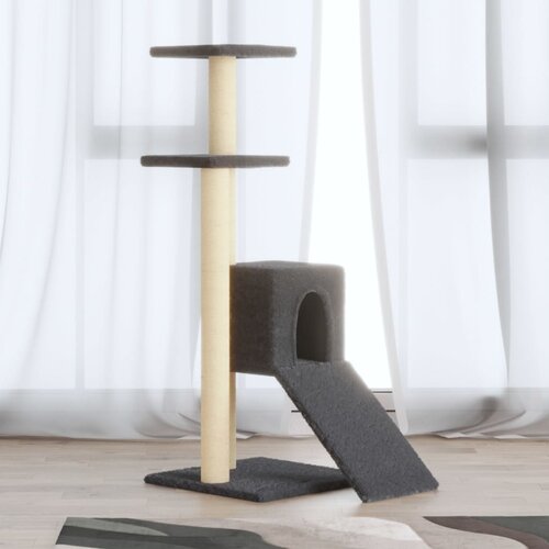  Penjalica za mačke sa stupovima za grebanje tamnosiva 92 cm Cene