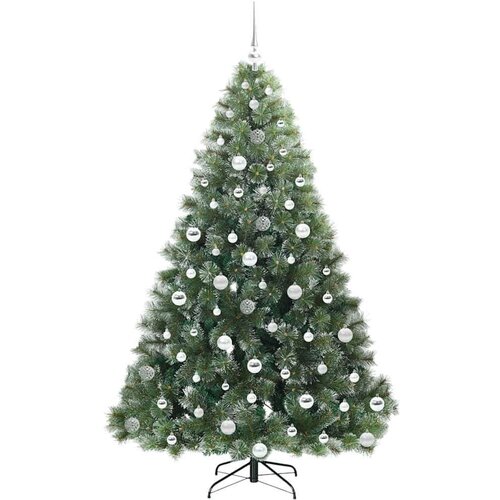 VidaXL Umjetno božićno drvce s stalakom Zelena 180 cm PE i PVC Slike