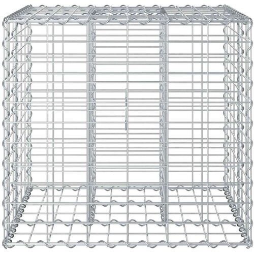  Gabionski uzdignuti krevet Srebrno 60 x 60 x 55 cm - 60 x 50 x 55 cm Slike