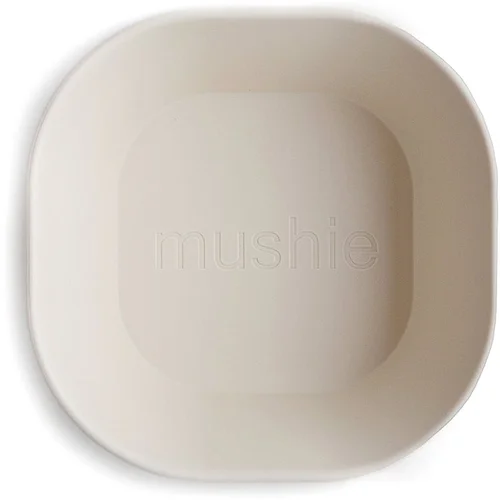 Mushie Square Dinnerware Bowl posudica Ivory 2 kom