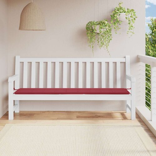  Jastuk za vrtnu klupu boja vina 200x50x4 cm tkanina Oxford Cene