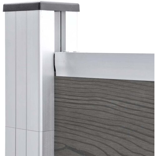  Vrtna ograda WPC 180 x 105 cm siva Slike