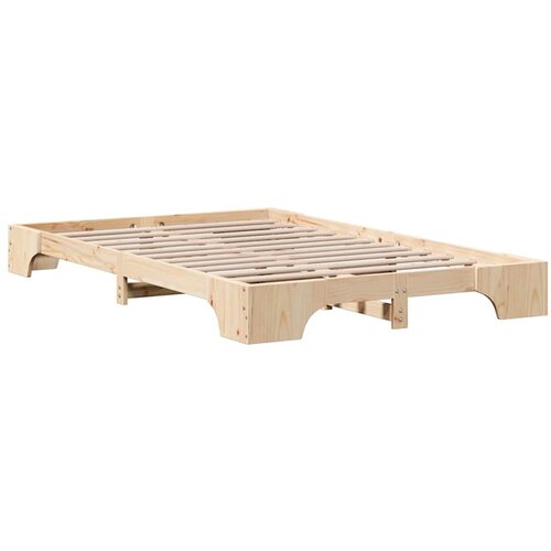 VidaXL Konstrukcija postelje Masivno borovo les 197 x 142 x 17 cm, (5000022703) Slike