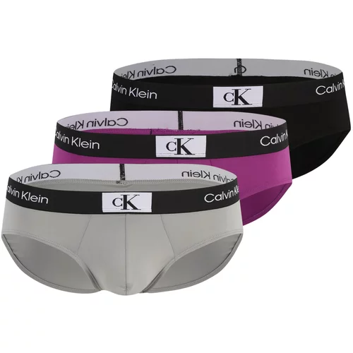 Calvin Klein Underwear Spodnje hlačke siva / lila / črna / bela