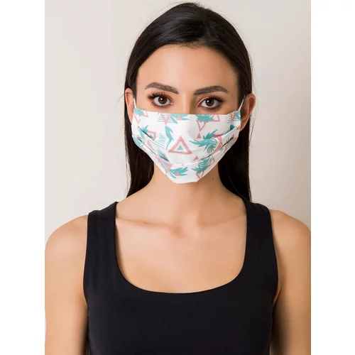 Fashion Hunters White protective mask with an imprint