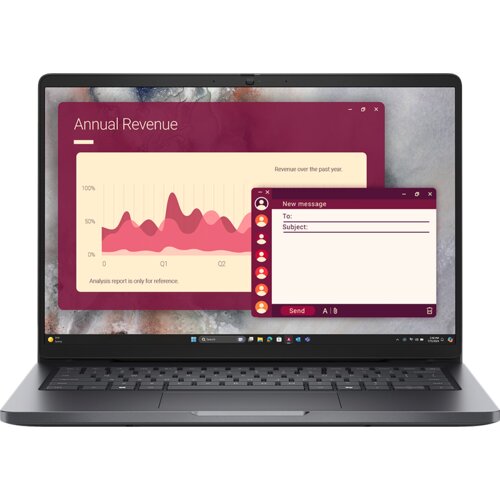 Dell Pro 14 PC14250, 14" FHD+ (1920x1200), Intel Core 5 120U, 1x 16GB DDR5, M.2 512GB SSD, Int GPU, WiFi 6E + BT 5.3, FHD IR Cam, 2x USB 3.2, 1x USB C 3.2, 1x USB C THB4, RJ-45, FgrPr, Backli Cijene