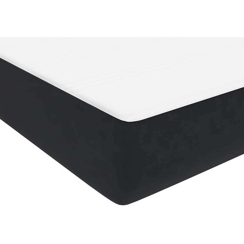 vidaXL Box spring postelja z vzmetnico črna 160x210 cm žamet Cene