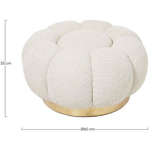 BIZZOTTO Krem tabure od boucl&amp;eacute; tkanine Florel &amp;ndash; Slike