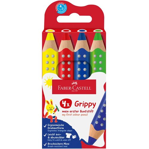 Faber-Castell Barvice Grippy, 4 kosi Slike