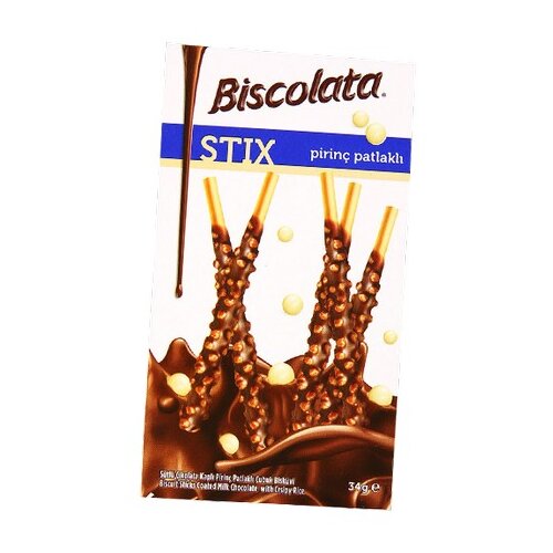 BISCOLATA stix crispy rice 34g Cene