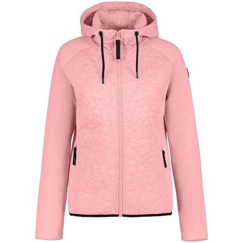 Icepeak Tehnička flis jakna 'Amberg' pastelno roza / crna