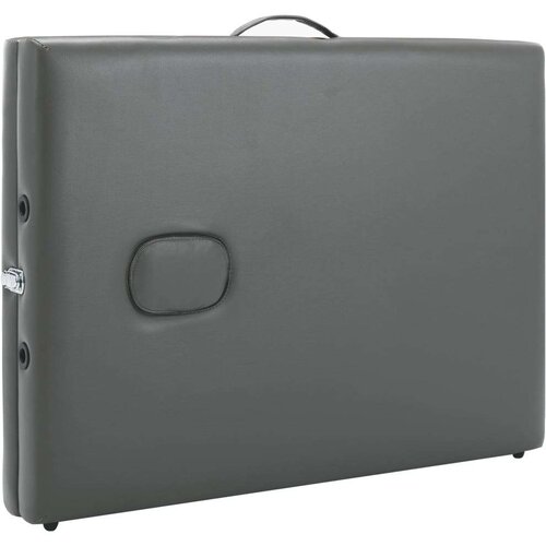 VidaXL Masažna miza s 3 conami aluminijast okvir antracit 186x68 cm Slike