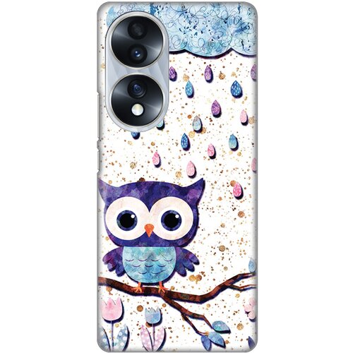 Silikonska maska za Huawei Honor 70 Owl Print Skin šarena Slike
