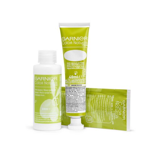 Garnier color naturals Cr&amp;eacute;me trajna i sjajna boja za kosu 40 ml nijansa 2,0 soft black Slike