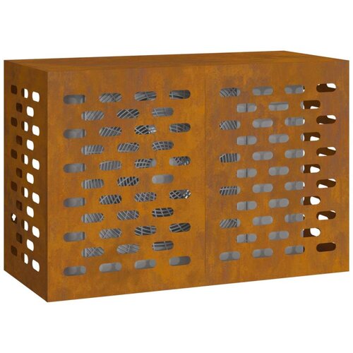 VidaXL Pokrov za klima uređaj Corten čelik Čelik 90 x 40 x 60 cm Slike