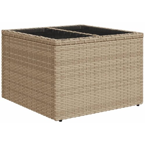  5-dijelni vrtni set sofa s jastucima bež od poliratana 55 x 55 x 37 cm Slike