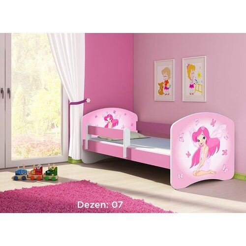 ACMA dečiji krevet ii 160x80 + du&amp;scaron;ek 6 cm PINK7 Slike