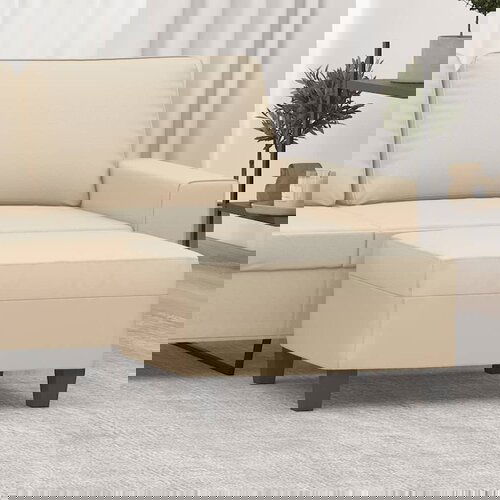 vidaXL Stolček za noge krem 70x55x41 cm tkanina iz mikrovlaken Cene