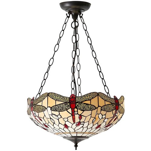  Endon 70759 - Luster na lancu Tiffany DRAGONFLY 3xE27/60W/230V &Oslash; 41 cm Cene