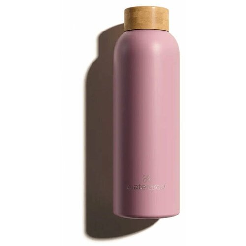 waterdrop Bottle stainless steel pastel pink matt 600 ml Slike