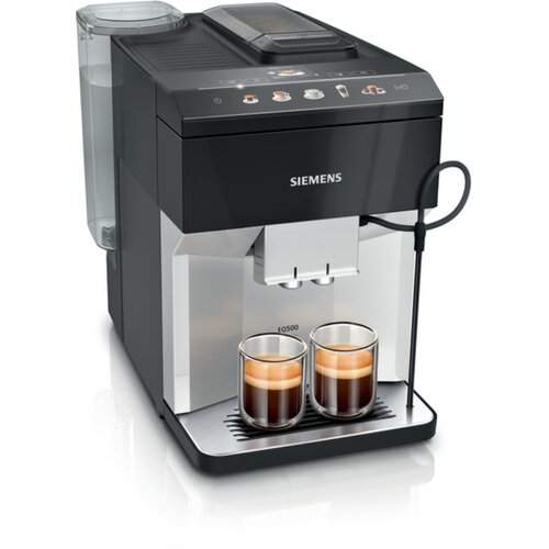 Siemens TP515D01 EQ.500 klasicni aparat automatski za kavu Daylight silver, crni sjaj piano. Cijene