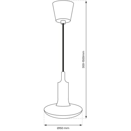 Ekolight LED žarnica - sijalka E27 UFO + grlo na kablu 15W 1200 lm hladno bela 6000K Slike