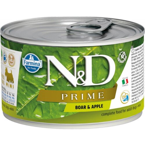 N&d Vlažna hrana za pse Can Dog Prime Mini Boar&Apple, 140g Cene
