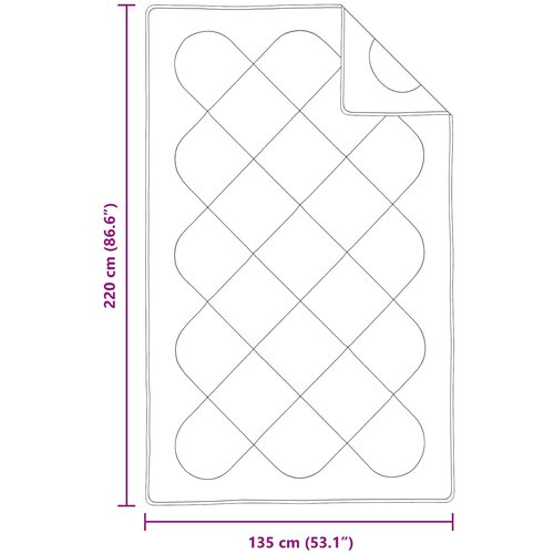  Set deka s jastukom 2 kom. Bijela Mikrovlakna 135 x 220 cm Slike