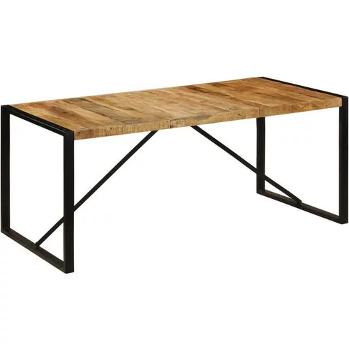  Jedilna miza iz masivnega neobdelanega mangovega lesa 180 cm