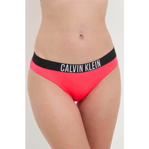 Calvin Klein Spodnji del kopalk rdeča barva