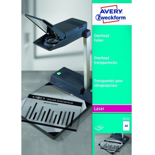 Avery Zweckform Prosojnice za grafoskop 3552 - 100/1 Slike